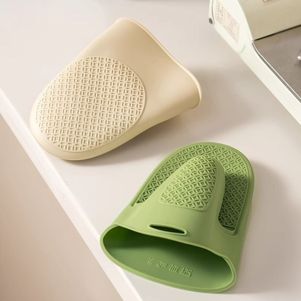 Oven Mitt Silicone - 1 Stück Hitzebeständige Silikon-Ofenhandschuhe Verstärkte Rutschfeste