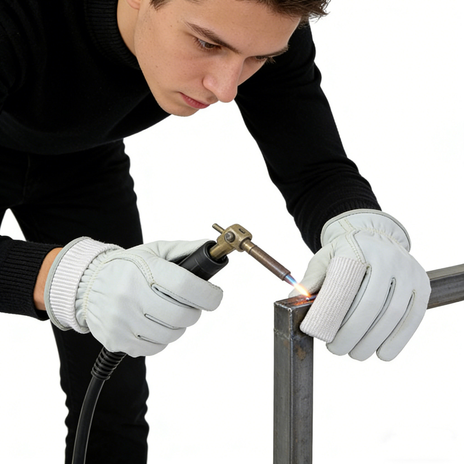 Heat Resistant Glove - Glasfaser-Fingerschutz gegen Hitze, TIG-Schweißhandschuhe, hochtemperaturbeständig, flammfeste