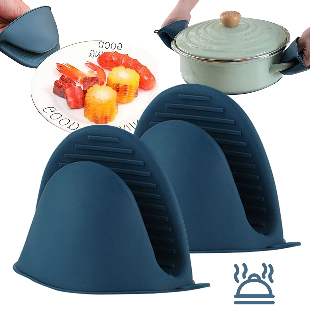 Oven Mitt Silicone - Silikon-Ofenhandschuhe Hitzebeständige Topflappen Rutschfeste Küchenhandschuhe zum