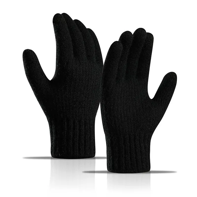 Wool Glove Lined - Herren Alpaka-Wolle Touchscreen-Handschuhe Fleece-Gefüttert Verdickt Winddicht