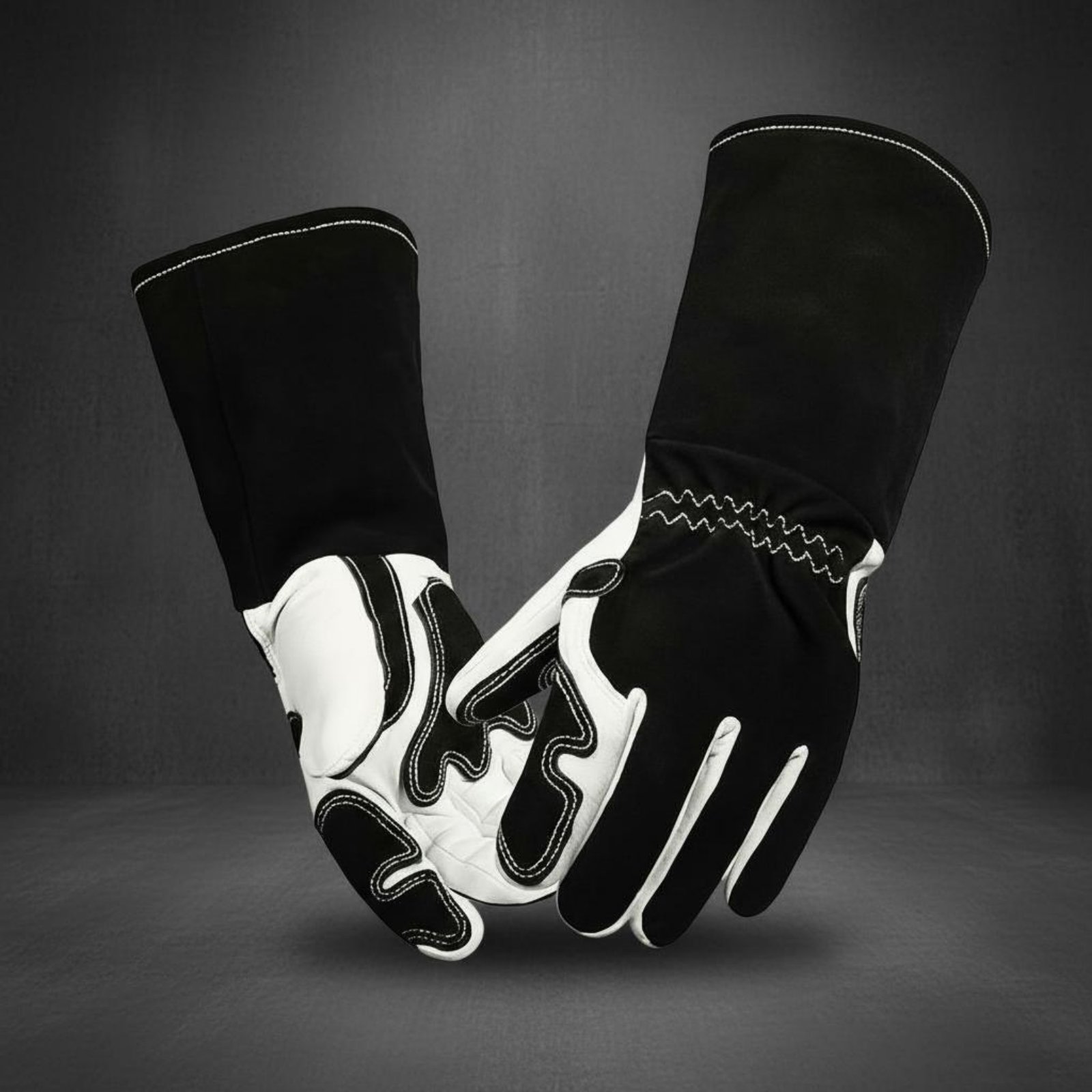 Heat Resistant Glove - TIG Metallbearbeitungshandschuhe Flexibles Fingerdesign Hitzebeständige Lederhandschuhe
