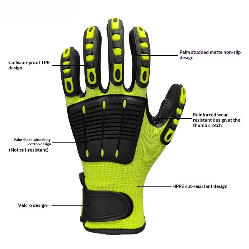 1 Paar schnitt- und stoßfeste, – Work Glove Impact Bewertung und Preis