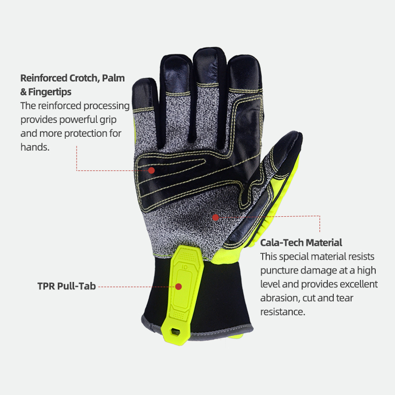 XYEHS ANSI CUT A5 Rettungs- un – Work Glove Impact Bewertung und Preis