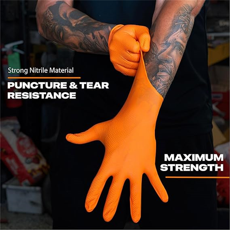 8mil Heavy Duty Industrial Ora – Nitrile Mechanic Glove Bewertung und Preis