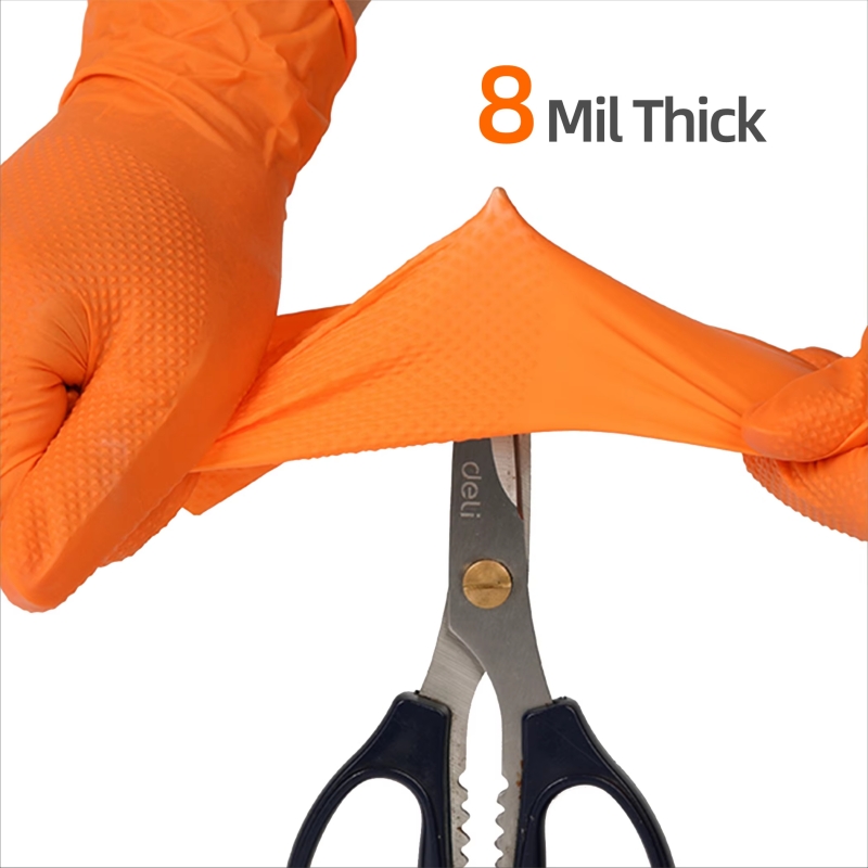 8mil Heavy Duty Industrial Ora – Nitrile Mechanic Glove Bewertung und Preis