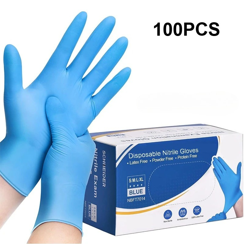 100 Stück blaue Nitril-Einwegh – Nitrile Mechanic Glove Bewertung und Preis