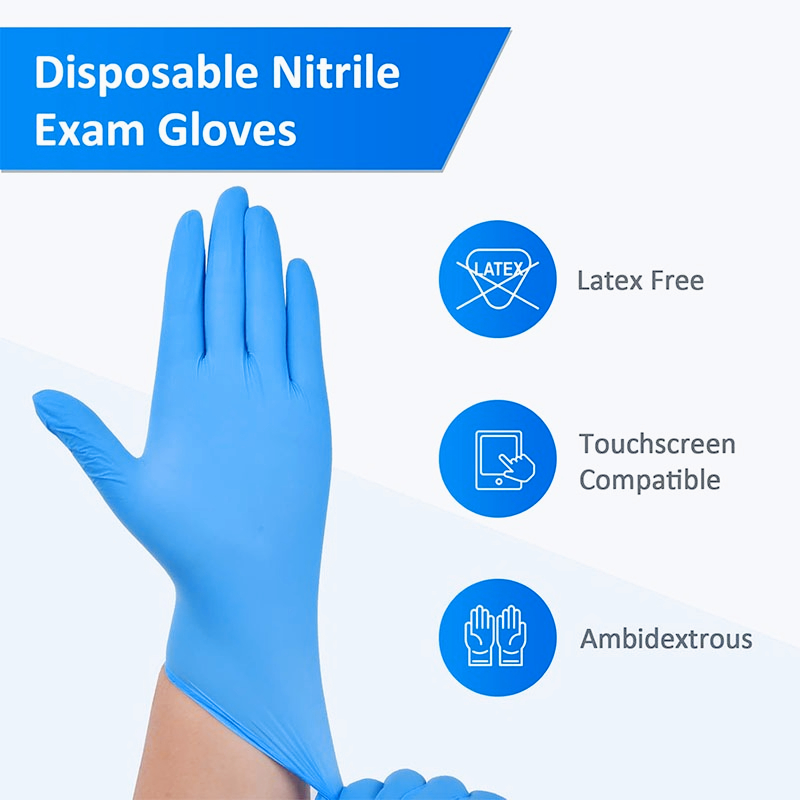 100 Stück blaue Nitril-Einwegh – Nitrile Mechanic Glove Bewertung und Preis