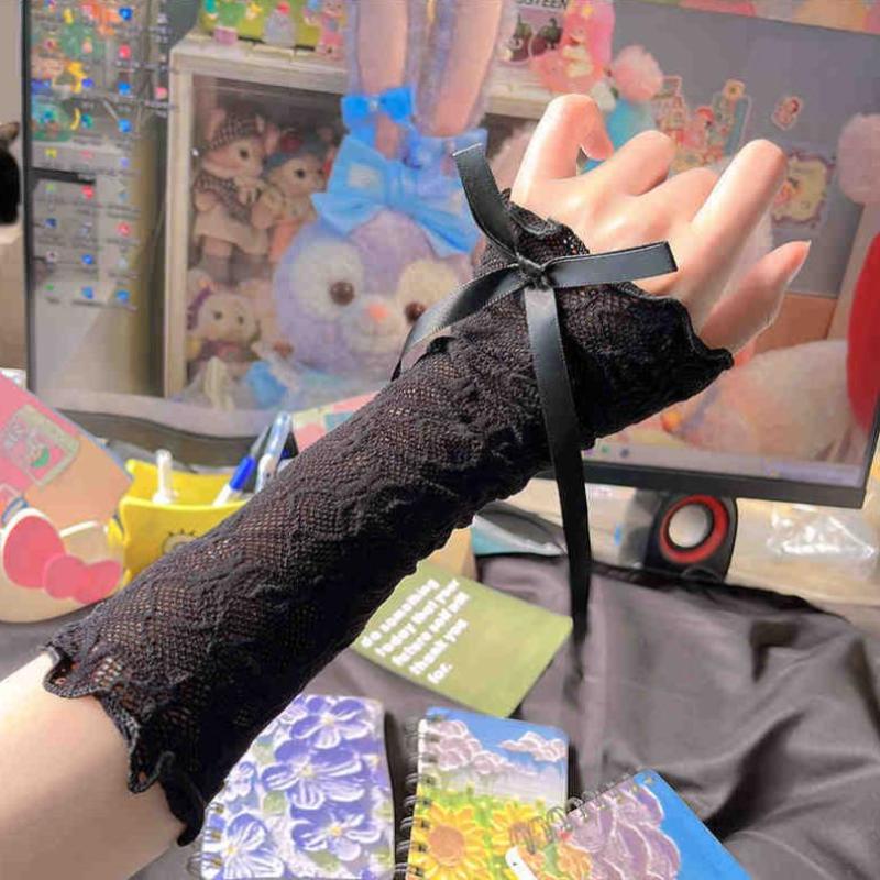 Damen Gothic Mesh Fingerlose H – Fingerless Glove Knit Bewertung und Preis
