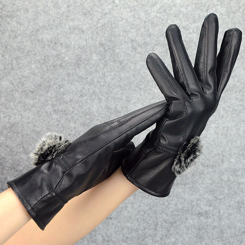 Frauen Winter Echtem Leder Han – Wool Glove Lined Bewertung und Preis