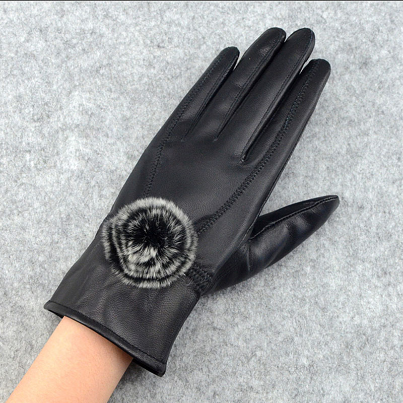 Frauen Winter Echtem Leder Han – Wool Glove Lined Bewertung und Preis