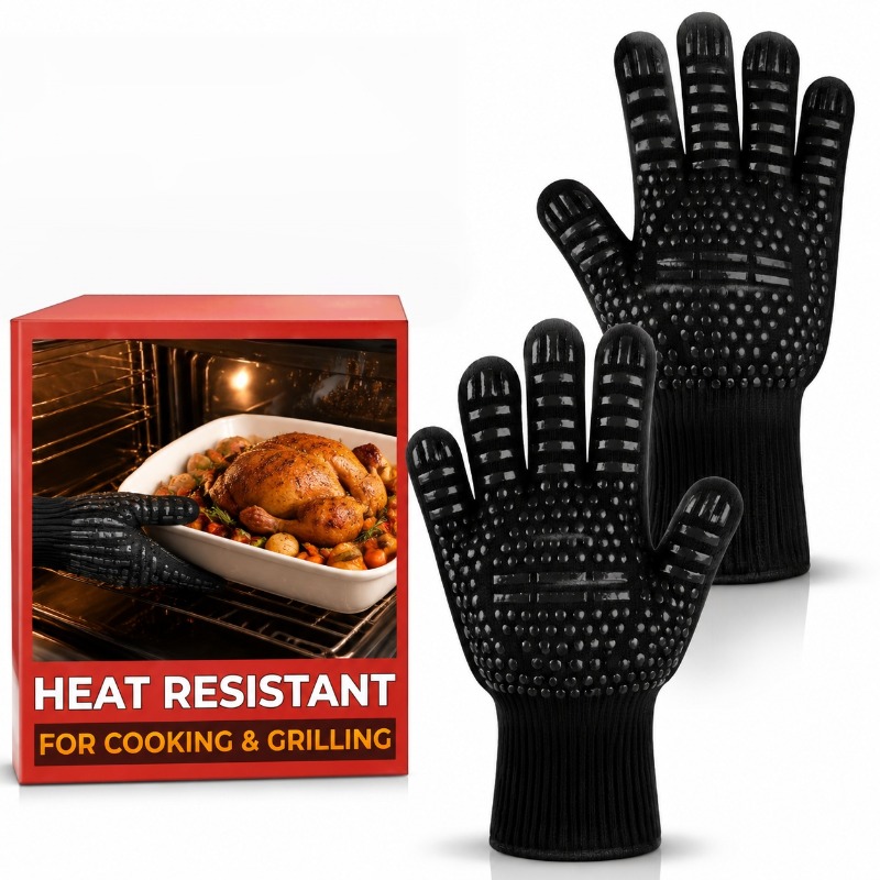 1 Stück/1 Paar Grillhandschuhe – Oven Mitt Silicone Bewertung und Preis