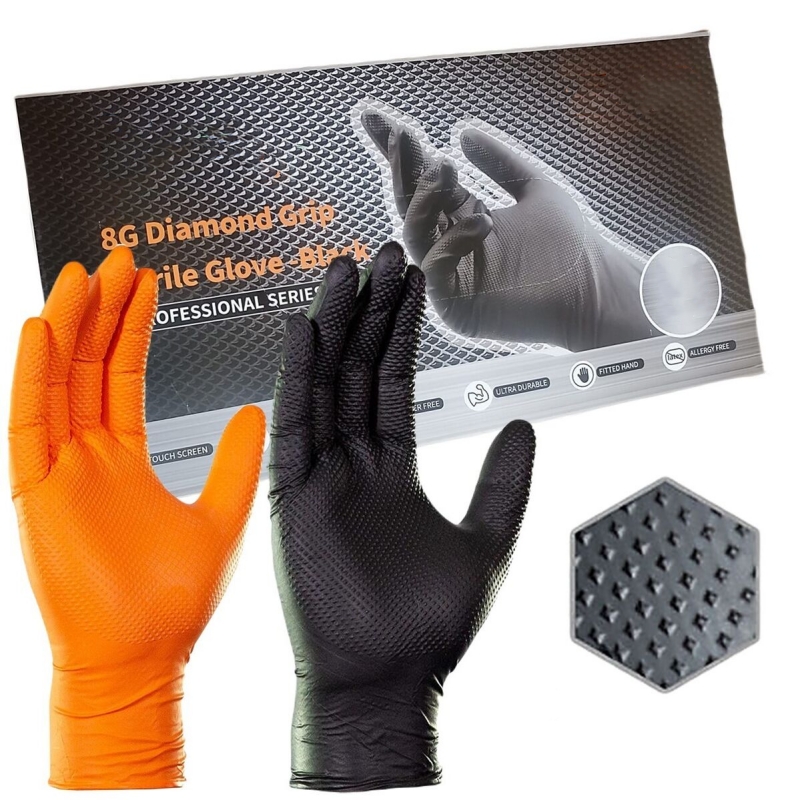 8Mil dicke, robuste Sicherheit – Nitrile Mechanic Glove Bewertung und Preis