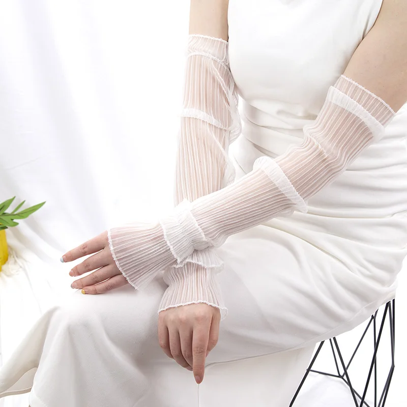 Sommer Lange Fingerlose Handsc – Fingerless Glove Knit Bewertung und Preis